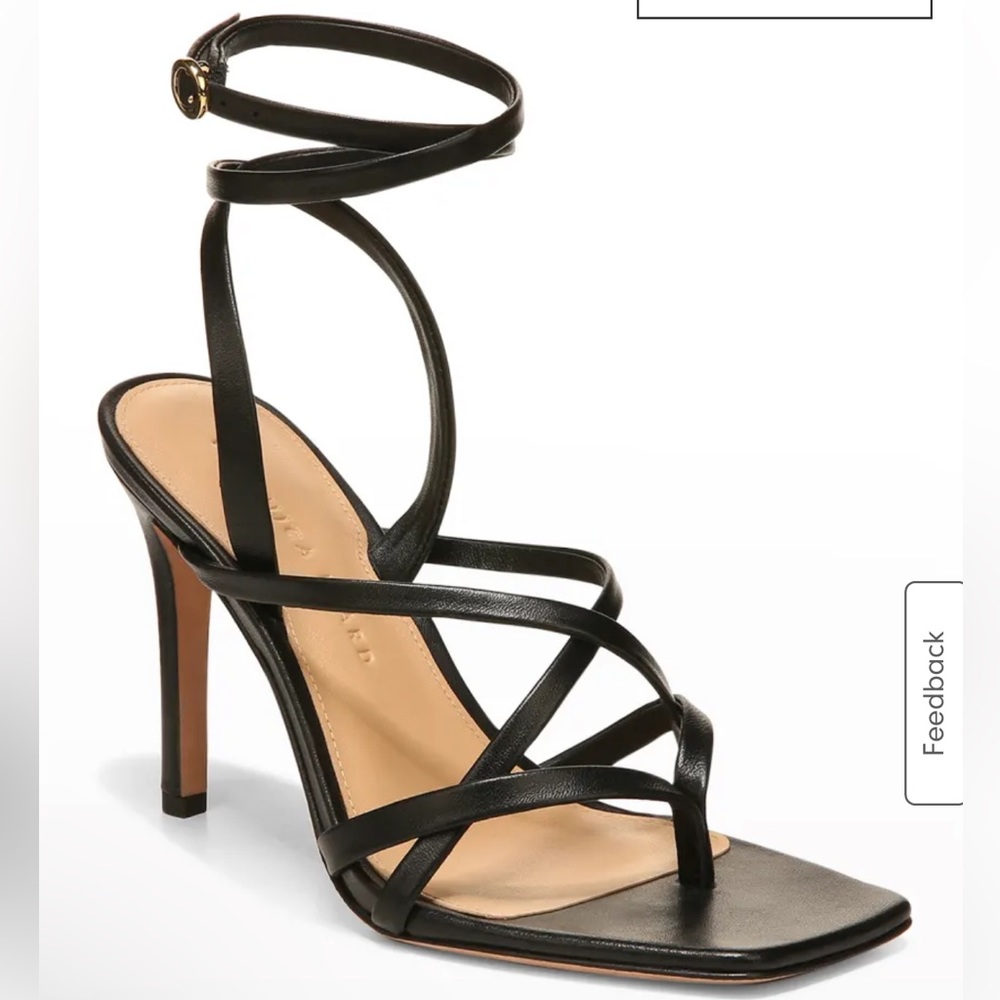 Veronica Beard
Abriella Strappy Ankle-Wrap Thong Sandals
$350 size 7 women black